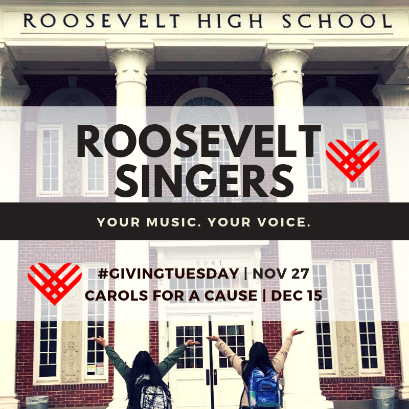 Fundraiser for Roosevelt Singers | November 27-December 31 Fundraiser for Roosevelt Singers | November 27-December 31