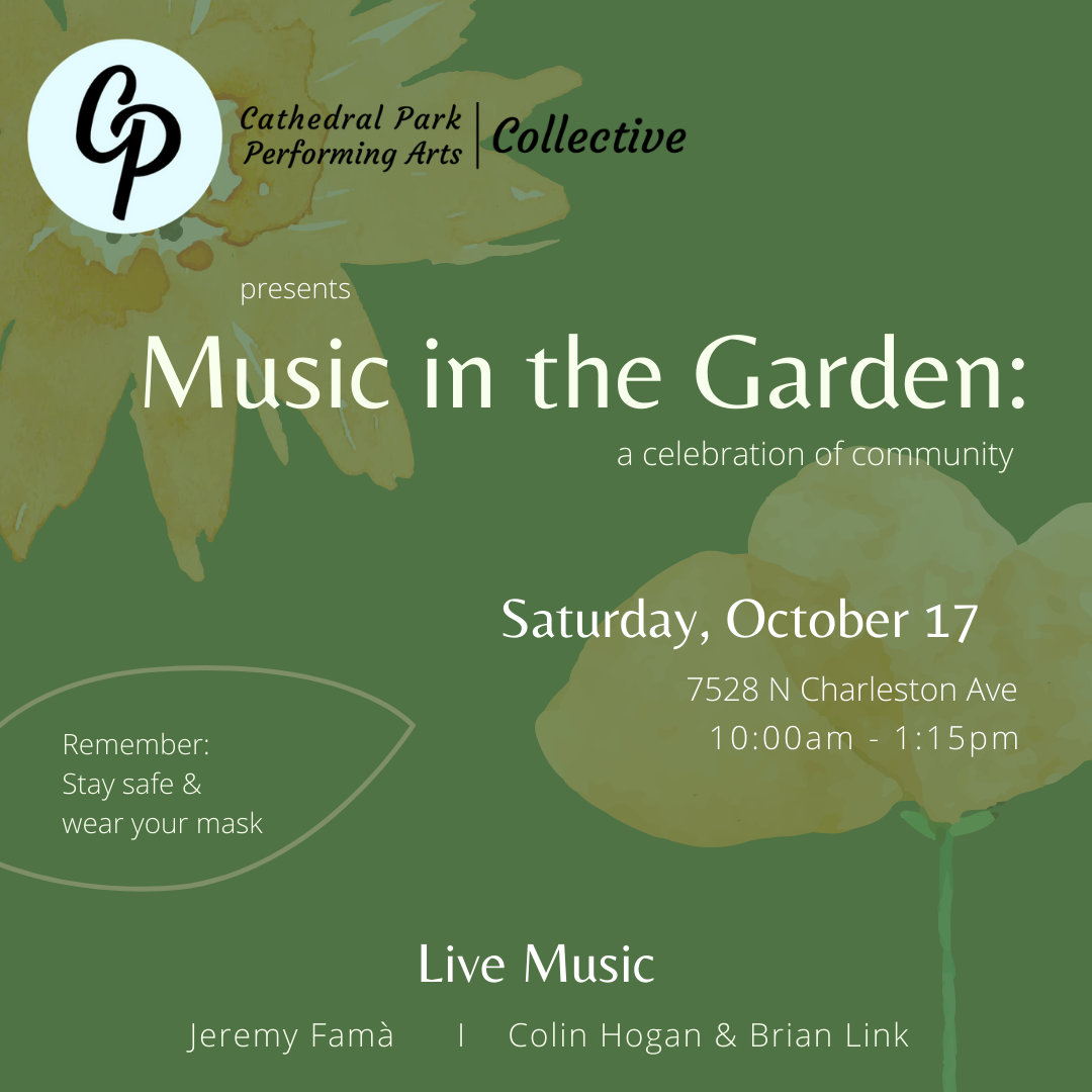 Music in the Garden | October 17 Music in the Garden | October 17